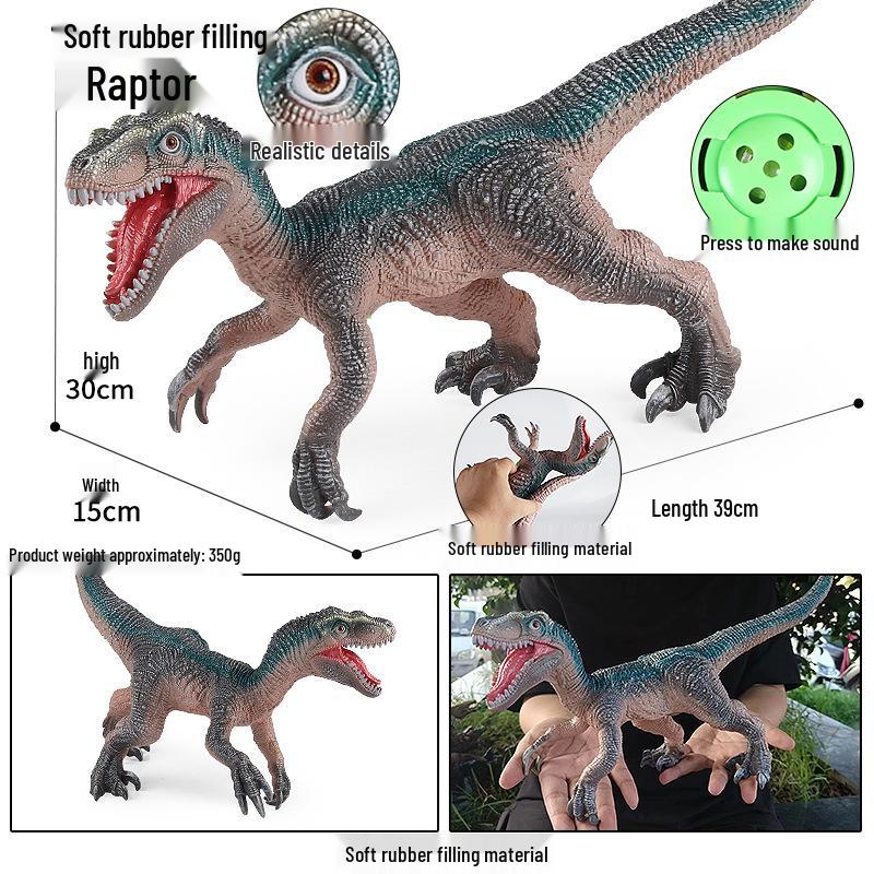 Large Soft Rubber Styracosaurus Dinosaur Toy for Kids - Cretaceous Herbivorous Model