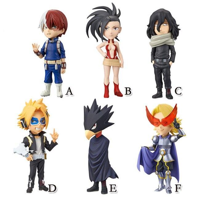 6pcs /Set Anime My Hero Academia Figure Izuku Midoriya Shouto Todorok Uraraka Bakugou Katsuk Hero Academ Pvc Action Model Toys