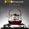 Shangqi High Borosilicate Glass Teapot with Wooden Handle
