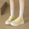 Fashion CRLAYDK Platform Sneakers for Women 6.5CM Height Increase Fashion Casual Tennis Skate Walking Shoes Leather Anti Slip Trainers