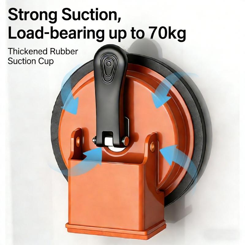 Construction Helper Efficient Suction Hand Tool Rubber Hamme Floor Gaps Fixing Tool for Wood and Tile Installation