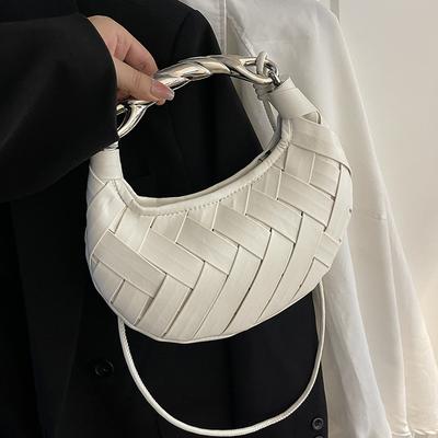 Bags Net Red Armpit Bag 2025 New Korean Version Fashion Niche Woven Hand-woven Ladies Cross-body Dumpling Bag