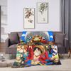 One Anime P-Pieces  Flannel Blanket  Soft Durable Throw Blanket for Living Room Decorative Pattern Bedspread Sofa Bed Cover