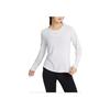 Nike Pure Color Training Breathable Long-Sleeve T-Shirt Women Tops White DD0621-100