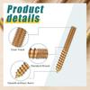 20Pcs Double Headed Dowel Screw With Driver Carbon Steel Hanger Bolts for Wooden Stairs Outdoor Furniture Installation