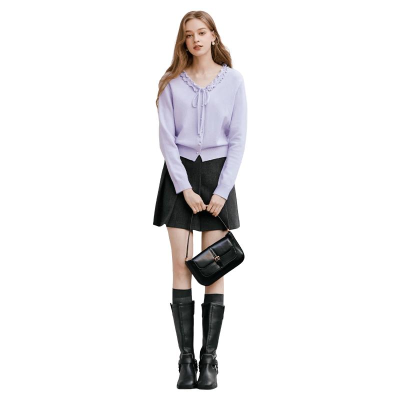 

Xiangying Cloud Soft V-Neck Knit Cardigan for Women XL