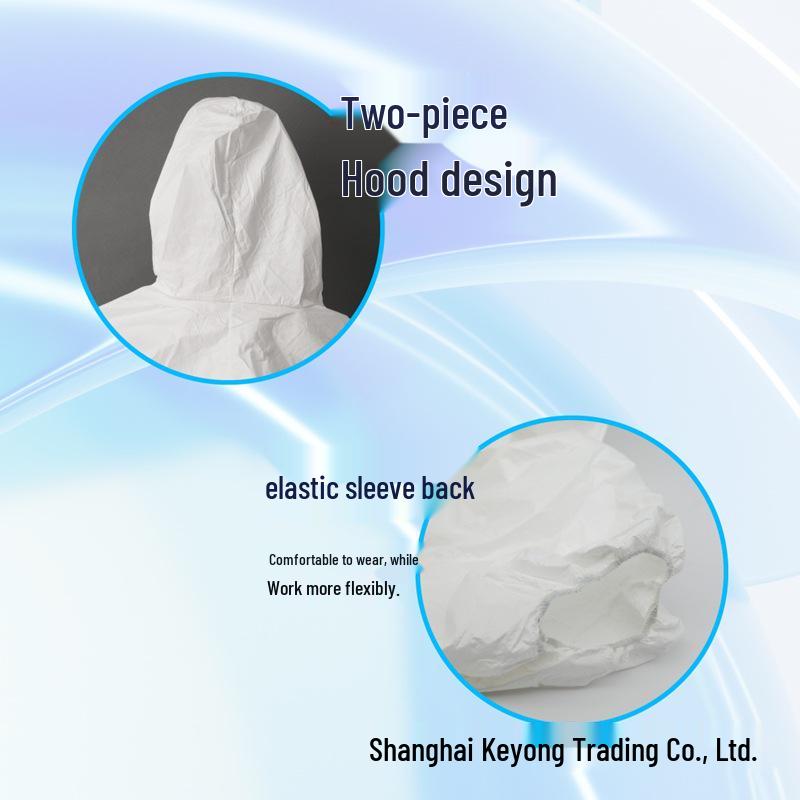 3M 4510 Schutzanzug mit Kapuze für chemische Experimente, Spritzlackierung und Staubschutz