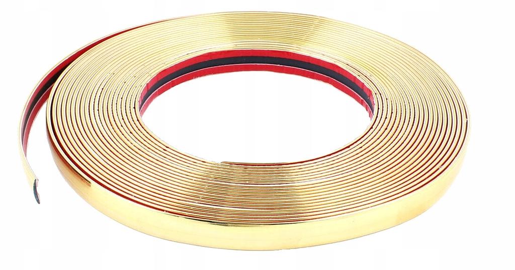 Listwy Elastyczne Chrom Taśma Złota Gold 14 Mm