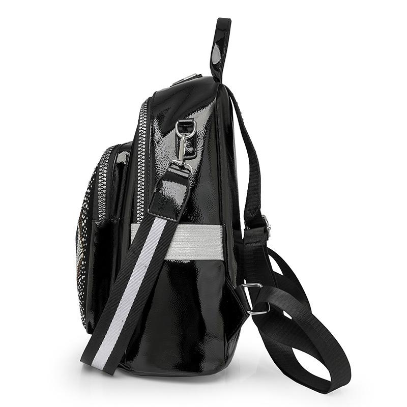 Fashionable Diamond-encrusted Backpack, High-end Diamond-encrusted Backpack, Large-capacity Travel Bag