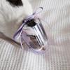 Cat Muzzle Cat Face Guard Mask for Grooming Breathable Transparent PVC Muzzle Large Size for Cats