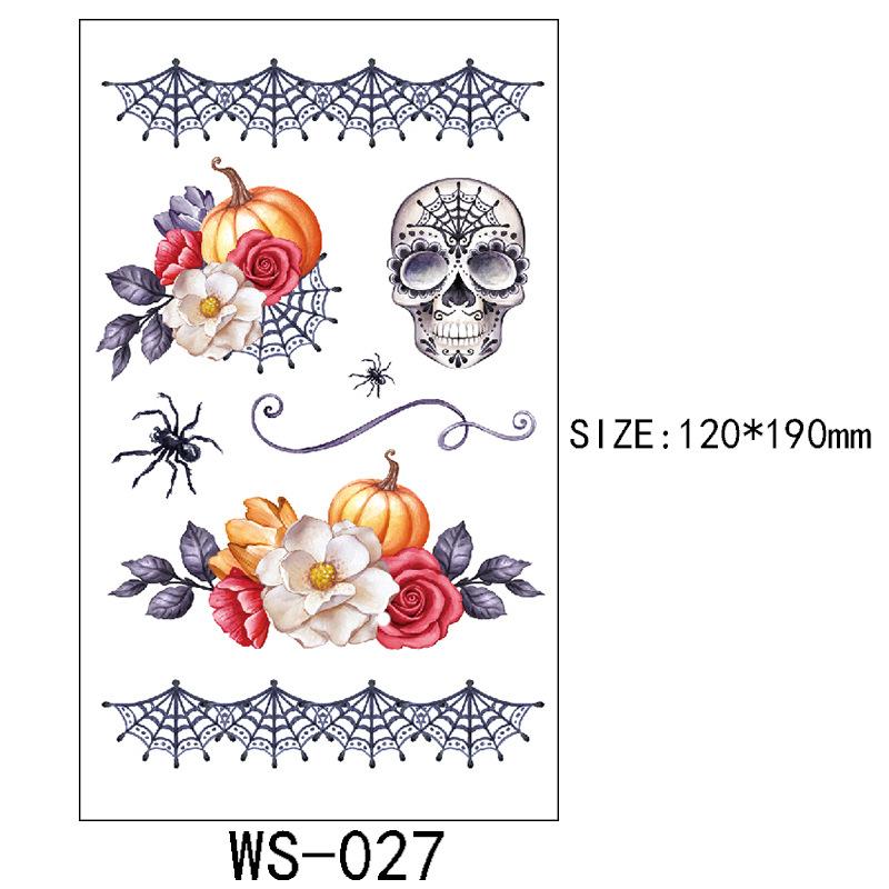 Halloween Tetovací samolepka Rána Jizva Horor Zábavný Kostýmová párty Samolepka na obličej Tetování