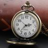 Exquisite and Complex Copper Wire Sculpture Quartz Necklace Pocket Watch Vintage Bronze Pendant Pocket Clock Old Fashion Gift