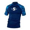 Herren Schnelltrocknendes Rash Guard Kurzarm Badebekleidung Surfen Tauchen UV-Schutz Sommer Strandbekleidung