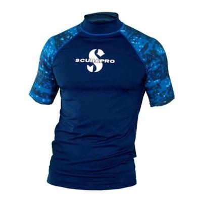 Herren Schnelltrocknendes Rash Guard Kurzarm Badebekleidung Surfen Tauchen UV-Schutz Sommer Strandbekleidung