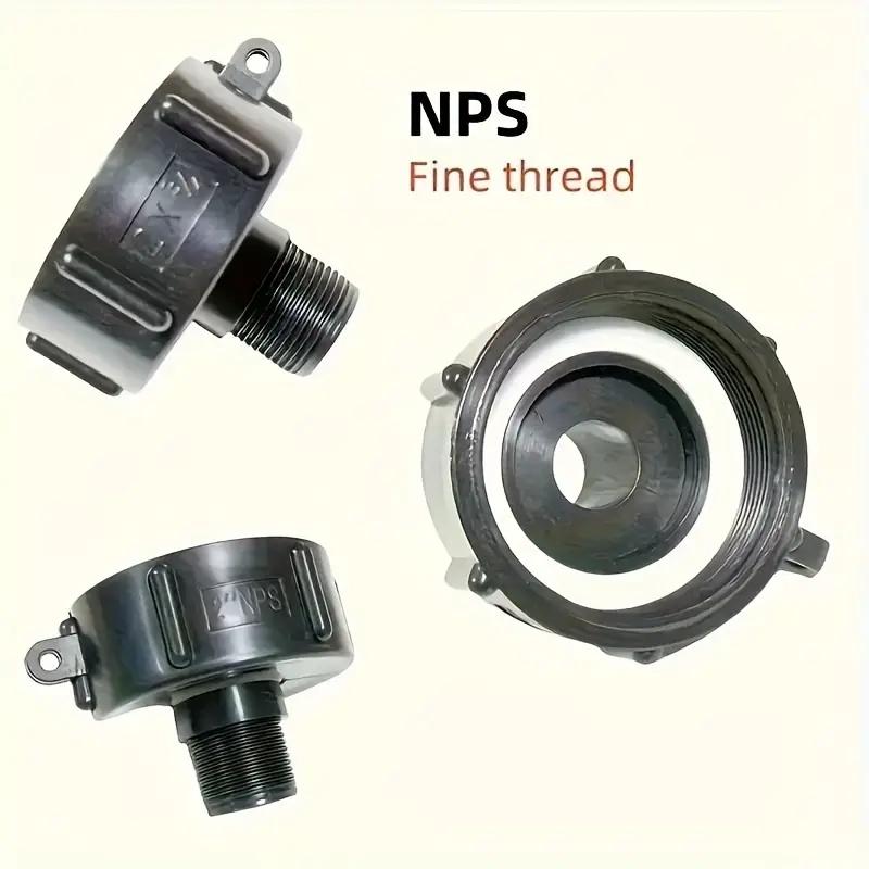 11-Piece Universal IBC Barrel Bracket Adapter Kit - Zinc Alloy Faucet Connector with PE Pipe Fittings, 3-Way Connector