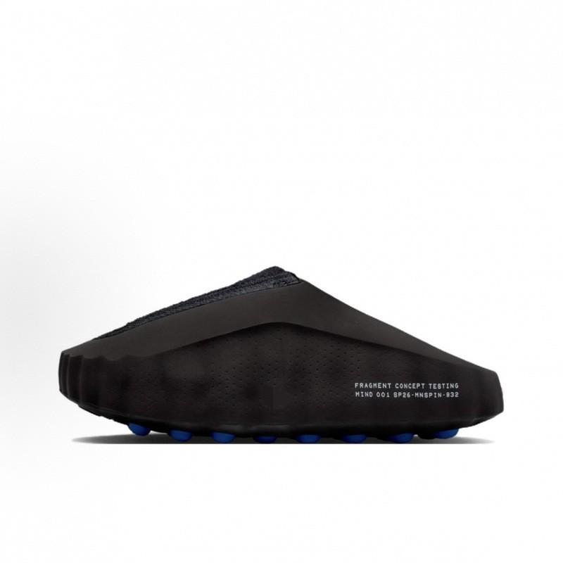 Mind 001 X Fragment Design Unisex Šľapky s Gradientnou Modro-Čierno-Zelenou Farbou Uzavreté Pre Pohodlie Obuv na Pláž Ležérne Nosenie