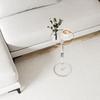 Transparent Coffee Tables Round Acrylic Coffee Table Living Room Center Table Bedside Sofa Tea Tables Portable Home Furniture