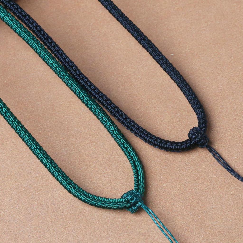 Handmade Eight-Strand Braided Adjustable Necklace Rope for Men & Women