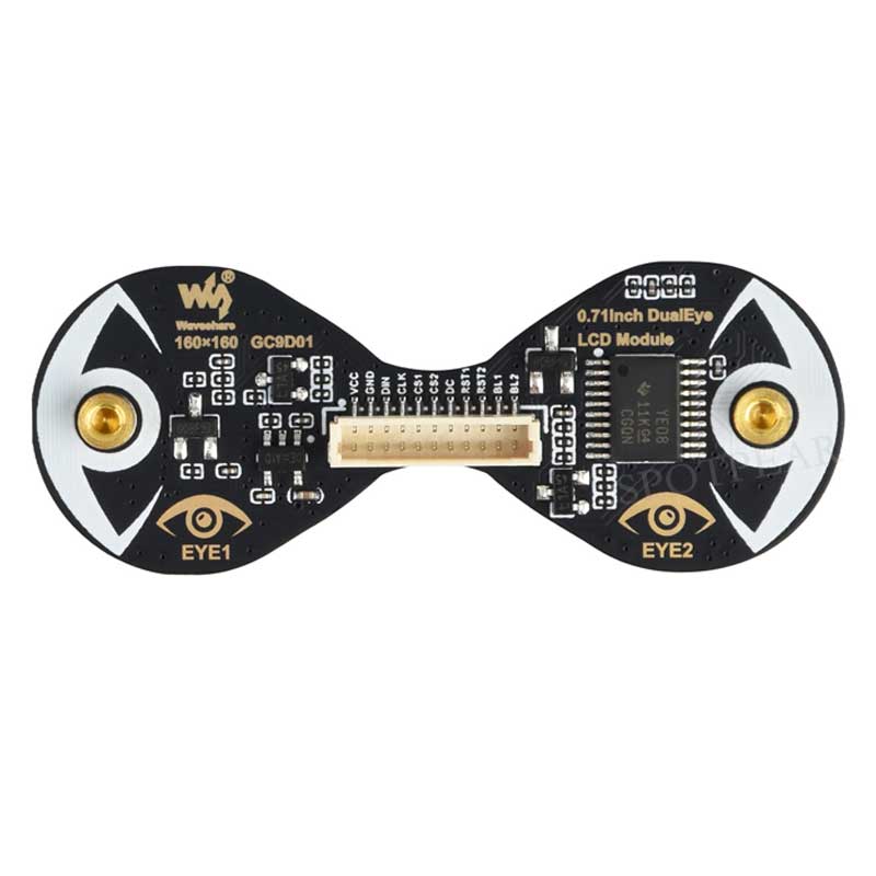 0.71inch Round LCD Display Screen Double EYE Module Option For Arduino Raspberry Pi ESP32 Pico STM32