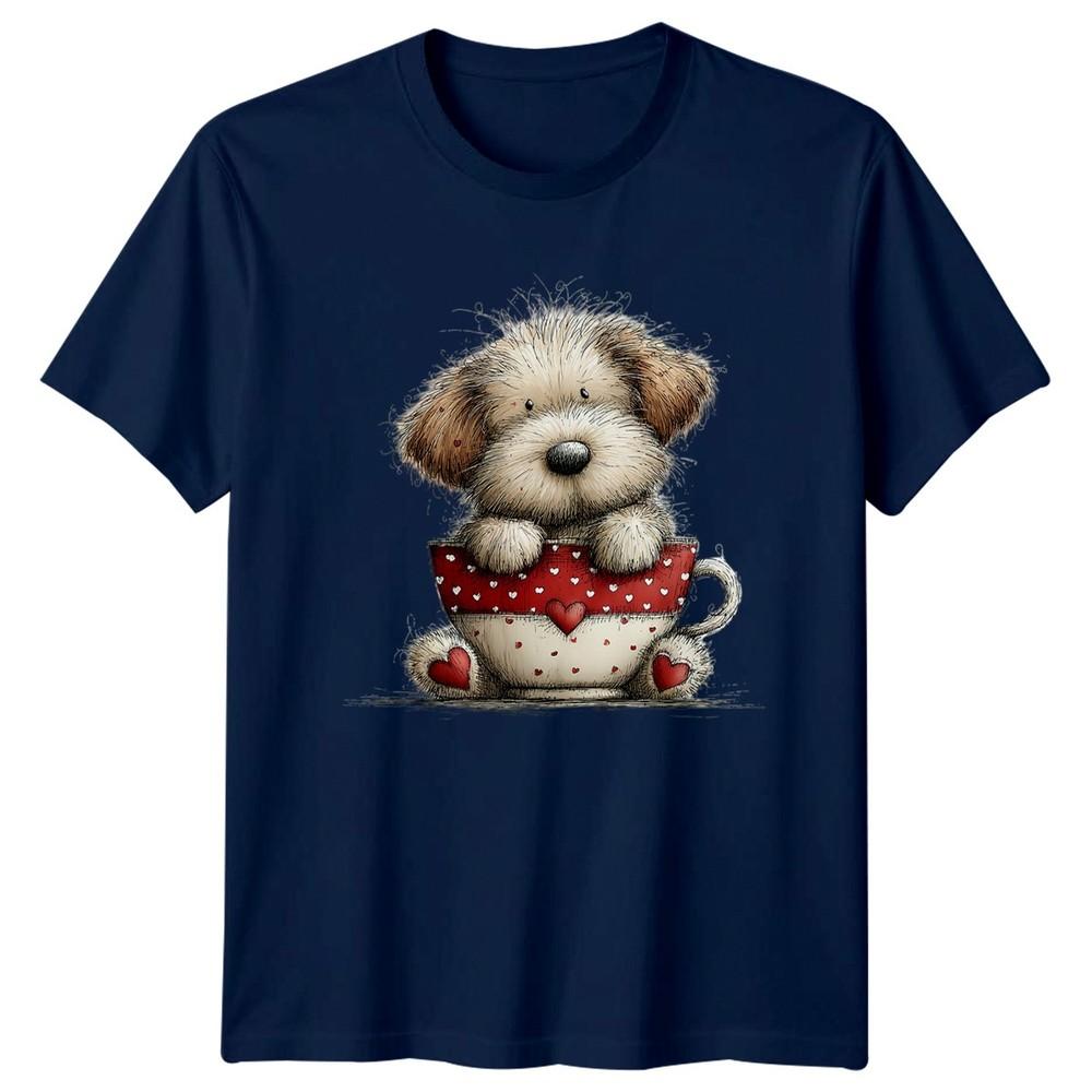 Puppy Love Hearts Dogs Unisexs TShirt Unisexs Tee Graphic Unisex Top