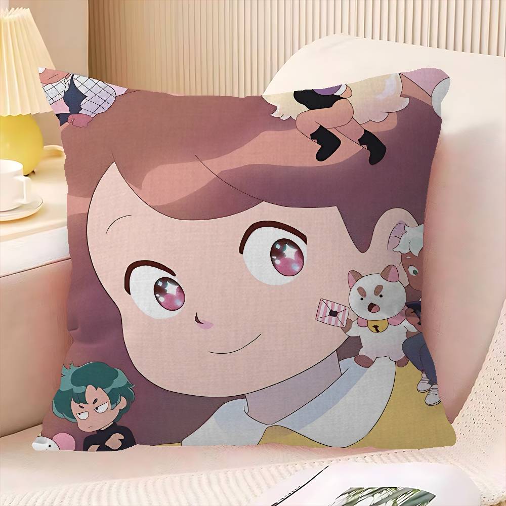 Bee And Puppycat Anime Maple Design Cushion Cover Happy Autumn Harvest decor Holiday Decorati Pillow Cover