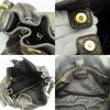 Used PRADA Shoulder Bag leather Bronze gold Brown casual