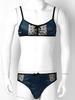 Men's Lingerie Sets Satin Spaghetti Straps Bra with Briefs Underwear Nightwear