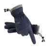 Drawstring Rope Skiing Gloves PP Cotton Waterproof Mittens Gift Plush Thickened Gloves  Winter