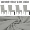 4/8 PCS Elastic Solid Color Adjustable Chair Seat Cover Spandex Stretch Slipcovers For Home Kitchen Dining Room Wedding Banquet