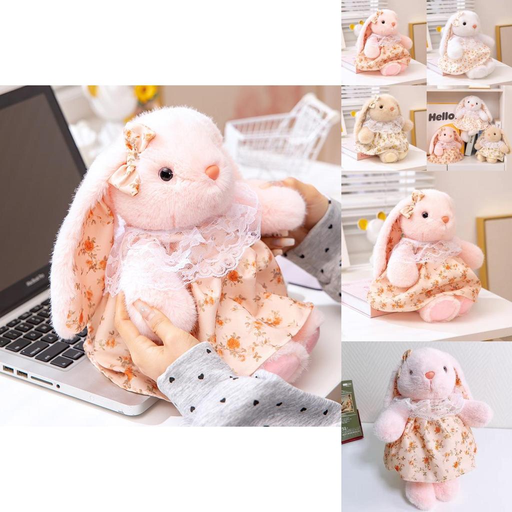Adorable Stuffed Rabbit Plush Toy With Flower Dress For Kids Gift Characters Included)