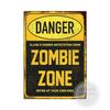 Warning Zombie Poster Danger Vintage Tin Signs Beware of Dog No Parking No Trespassing Metal Plate Garden Home Wall Decor