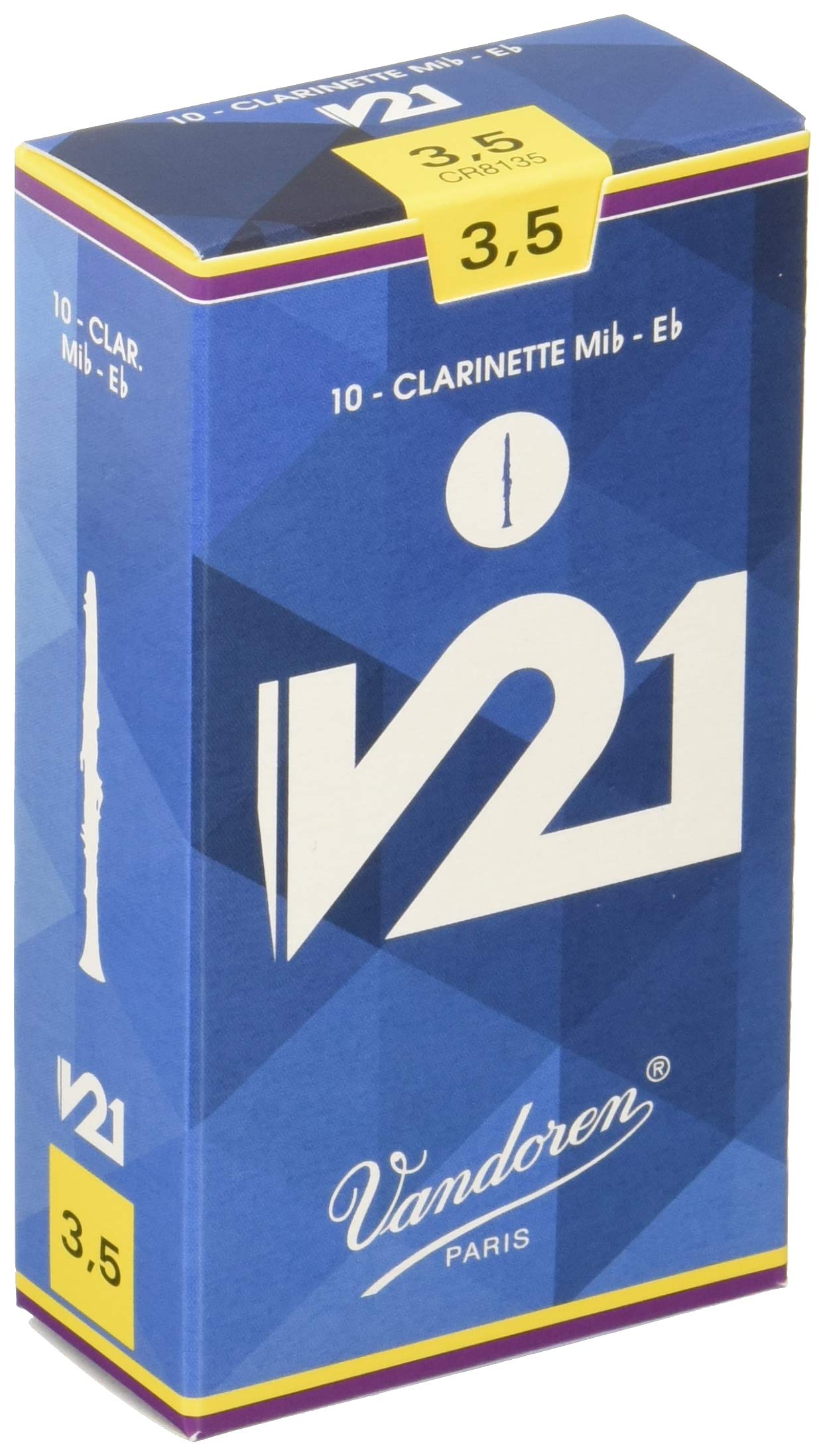 

Vandoren Eb Clarinet Reeds V21, Hardness: 3-12 (Pack of 10)