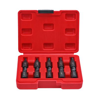 Drive Master Impact Hex Driver Set 10 Piece, SAE/Metric, 1/8" - 3/8", Steel, Heavy Duty Storage Case Red, Meets Standards
