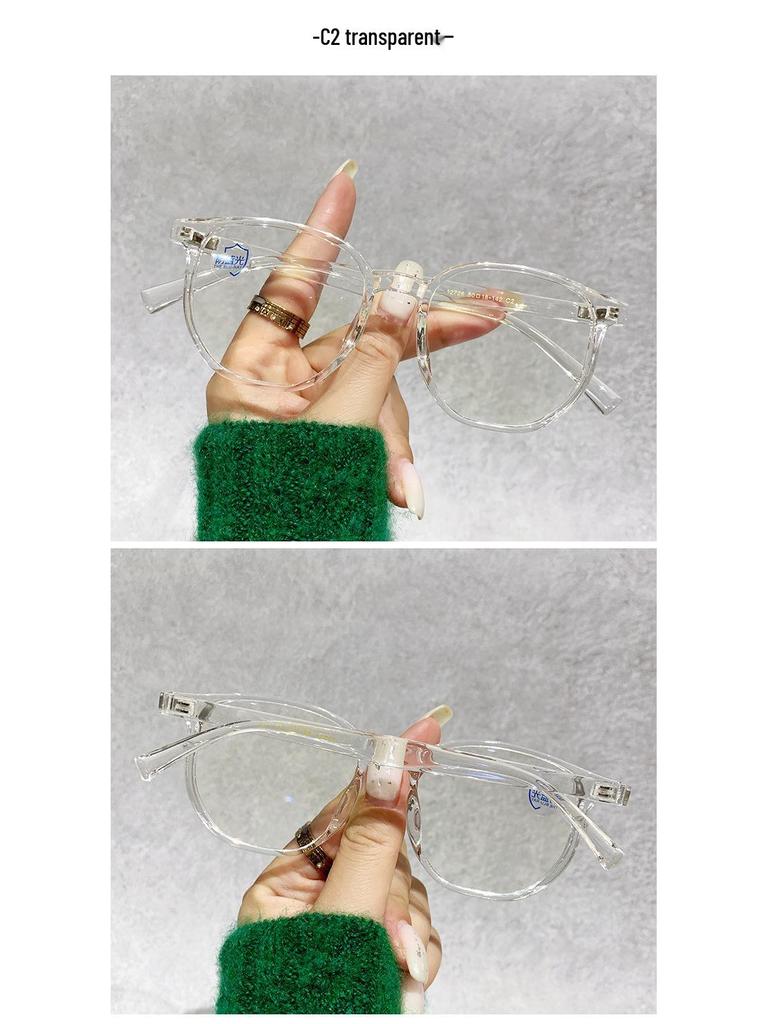 Gradient TR90 Retro Polygon Student Myopia Eyeglass Frames - Ultralight Fashion Glasses