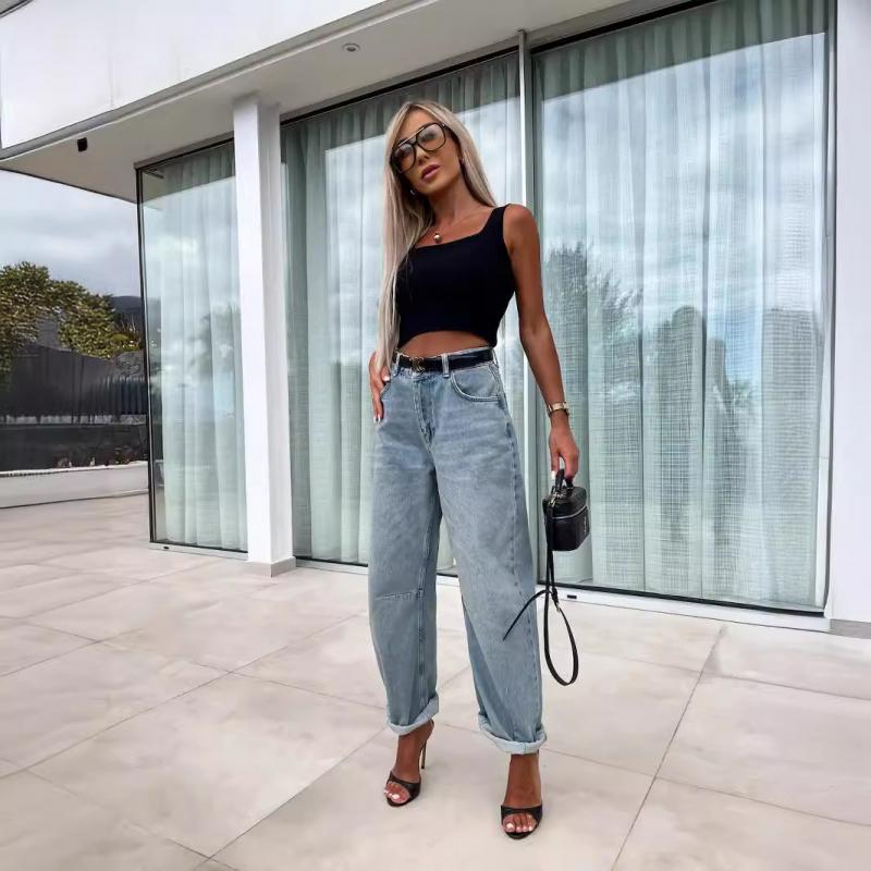 2026 Spring and Autumn Street Fashion Casual Loose Women's Jeans