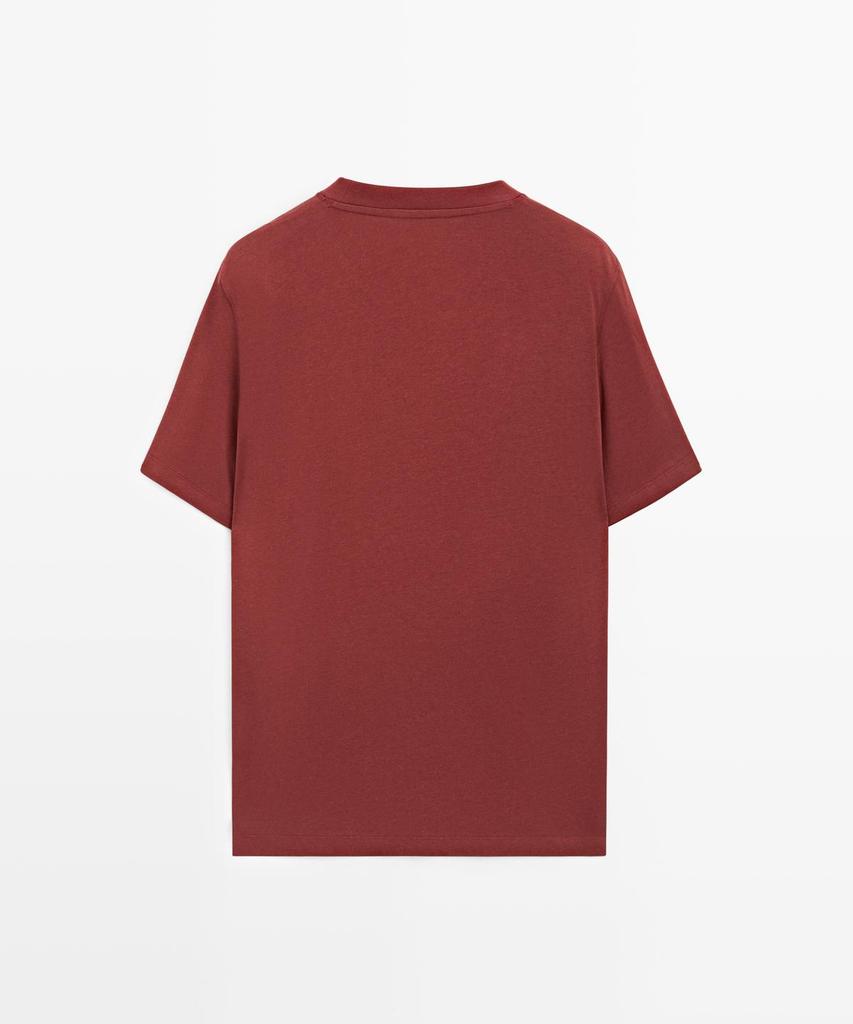 Masimodutti Short Sleeve Cotton Blend T-Shirt