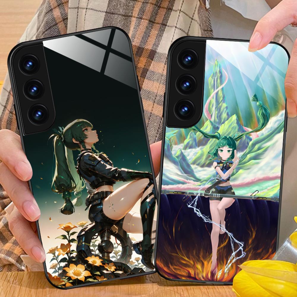Zenless Zone Zero QingYi Handyhülle für Samsung Galaxy A56 55 54 53 52 51 36 35 34 23 16 15 5G Glas Bunte Hülle Abdeckung Luxus