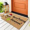 Grinch Christmas Doormat Non-Slip Floor Mat Entryway Hallway Living Room Holiday Decor Square Washable Rug