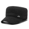 Winter Men'S Hats Middle-Aged And Elderly Men'S Ear Caps Outdoor Thickened Flat-Top Hats Grandpa Hats Dad Hats Peaked Caps