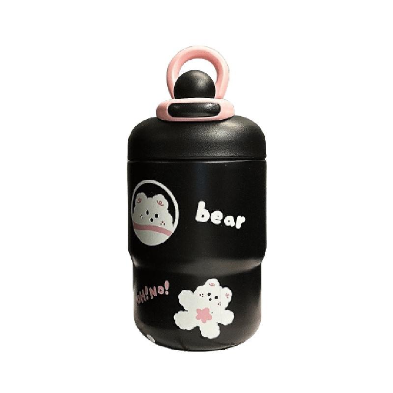 Süßer Cartoon-Isolierbecher für Mädchen, tragbare Edelstahl-Wasserflasche mit hoher ästhetischer Anziehungskraft Tb2023-603