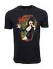 1991 Iconic Horror Hostess House Horror Graphic T Shirt Black