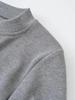 Korean-Style Slim Fit Henry Collar Fleece Long Sleeve T-Shirt for Women - Autumn/Winter Stretchy Base Layer Top