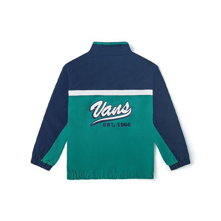 Vans Outdoor Casual Color Block Spliced Casual Work Jacket Women Jackets Blue Green VN0A4UU6LKZ