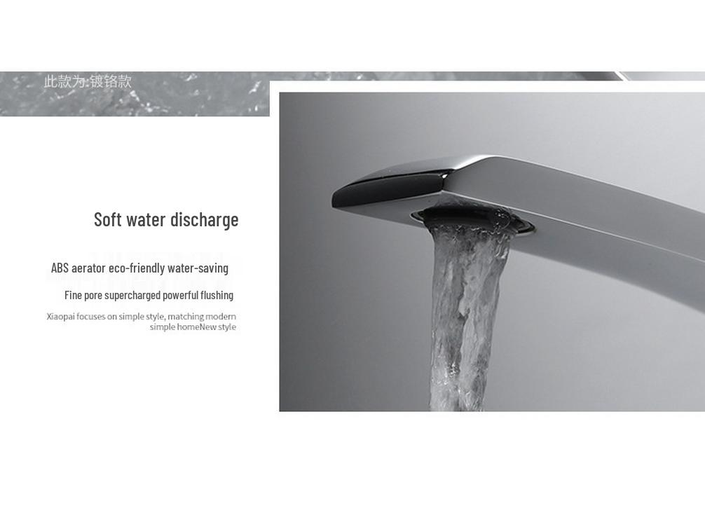 Robinet de lavabo de salle de bain en laiton canon de fusil avec robinet chaud et froid pour lavabos et plans de travail.