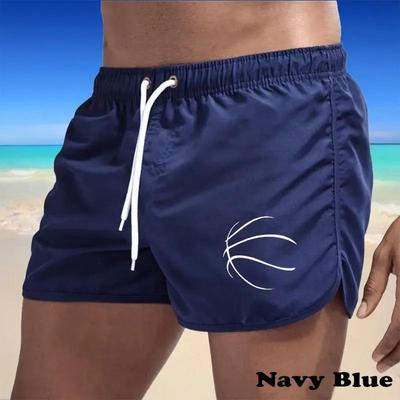 New Breathable Fitness Men's Fashion Sports Shorts Running Quick Dry Pants Summer Thin Training Beach Pants S-4XL