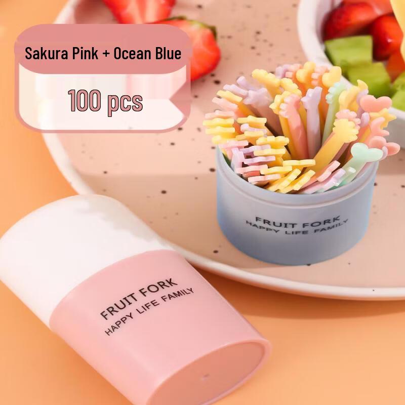 Disposable Plastic Fruit Forks Set