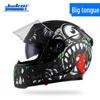 Jiekai Full Face Electric Motorcycle Helmet - Unisex, All-Season Racing Safety