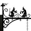 Lampă de Bibliotecă Anti-orbire Felinar de Bibliotecă, Iluminat Decorativ pentru Rafturi de Cărți, Pălărie de Vrăjitoare pentru Colțul de Lectură, Suport de Cărți din Fier Vintage Stil European Metalic cu