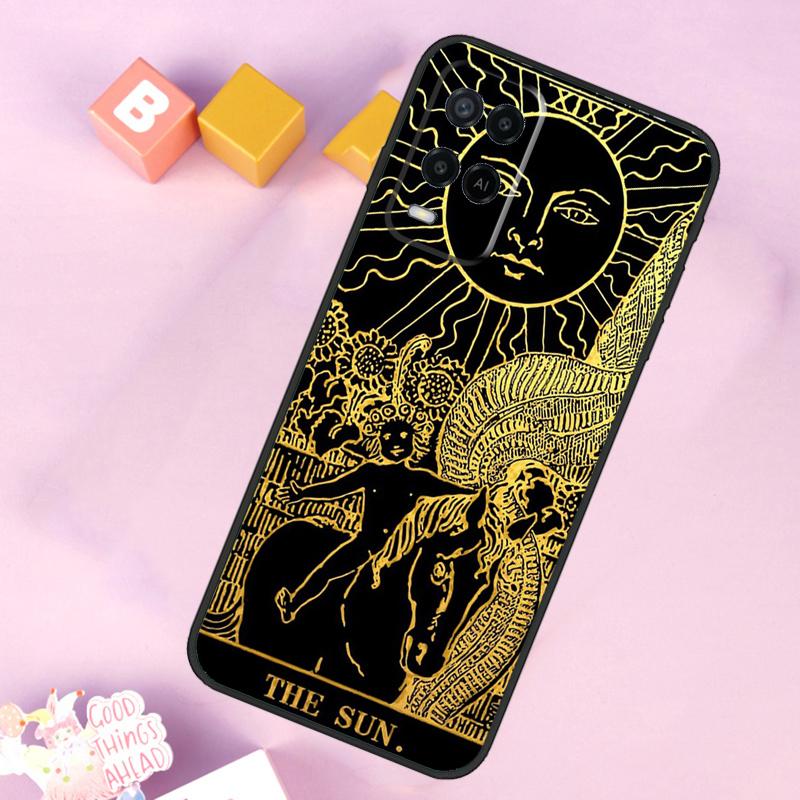 The SUN Tarot card Case For Oppo A98 A78 A18 A38 A58 A74 A94 A54 A15 A17 A57 A6 A5 Pro A16 A76 A96 A40 A60 A80
