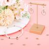 Beebeecraft 1 Box 10Pcs Tiny Cross Charms Real 18K Gold Plated Brass with Cubic Zirconia Smooth Irregular Crucifix Charms Accessories for Jewellery